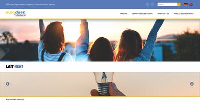 Frontpage of eurodesk.lu