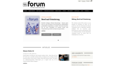 Complete re-creation of the forum.lu web-site and issue archive