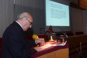 Георги Старделов. Ноември 2013, Скопје, МАНУ 