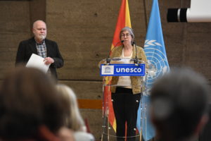 Christina E. Kramer and Rawley Grau at UNESCO, 21st March 2023.